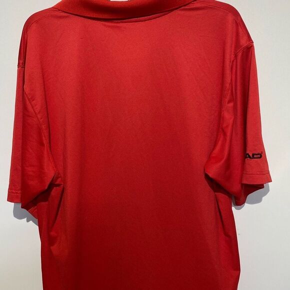 Head Men's Red Collared Short Sleeve Stretch Golf Polo Shirt Size Large - Picture 6 of 11